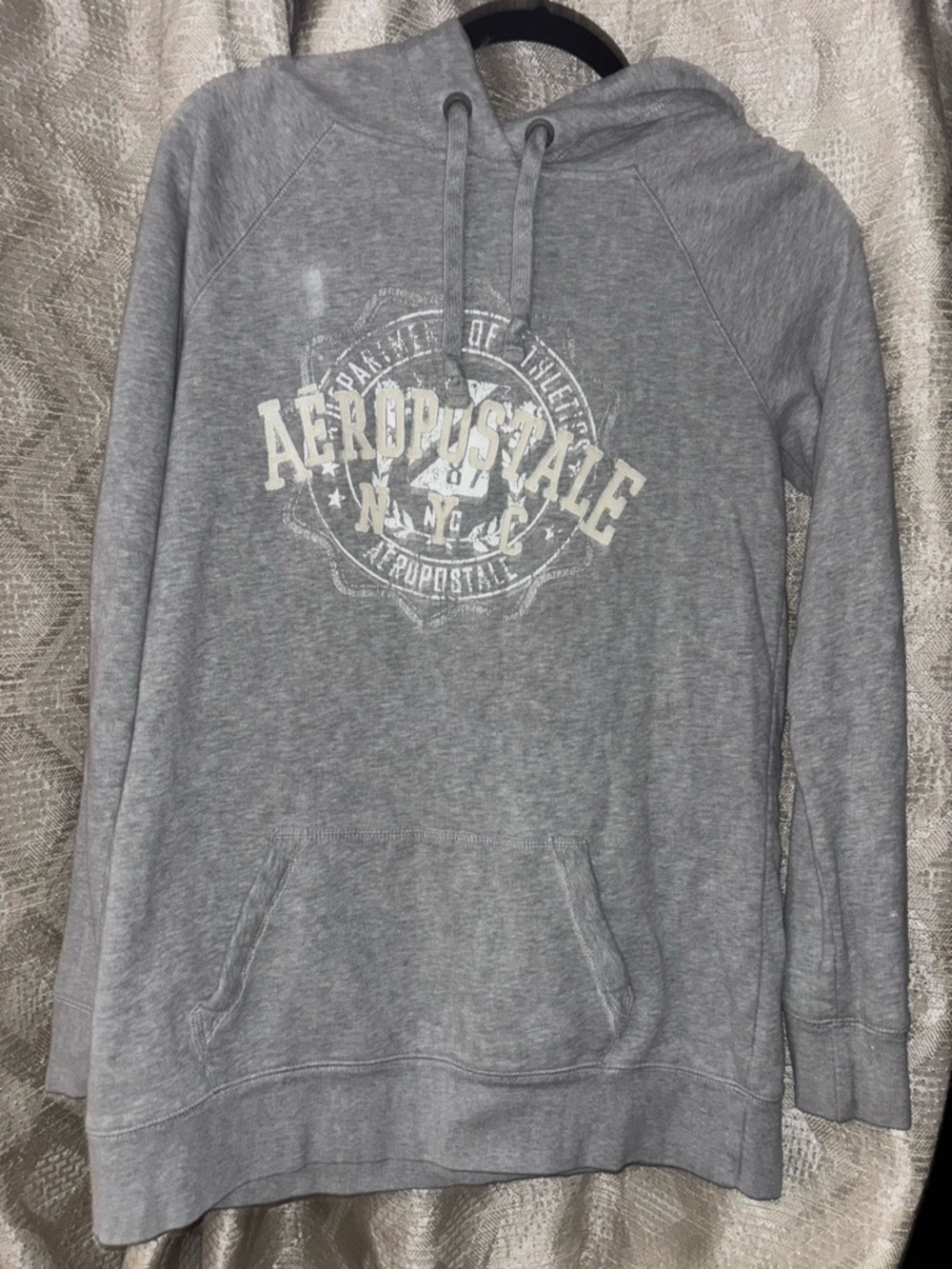 Aeropostale Gray Hooded Sweatshirt